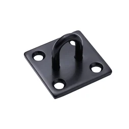 Platine à œil  acier noir diamètre 8mm 40x50mm, STANDERS