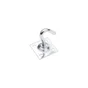 Platine à crochet fixe acier zingué diamètre 8mm 45x45mm, STANDERS