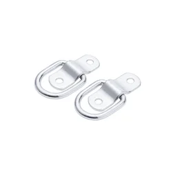 Platine avec anneau acier zingué diamètre 6.4mm 20x54mm lot de 2
