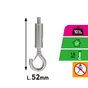 Crochet de fixation pour câble diamètre 1.5mm lot de 2, STANDERS
