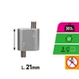 Bloque câble automatique 30kg 2mm lot de 2, STANDERS