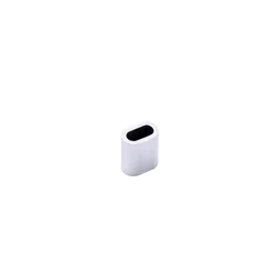 Manchon ovale aluminium pour câble diamètre 4mm lot de 4