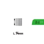 Manchon ovale aluminium pour câble diamètre 4mm lot de 4