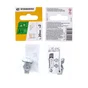 Serre-câble plat 1 boulon acier zingué pour câble diamètre 3mm, STANDERS lot de 2