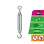 Tendeur œil + crochet acier zingué 110kg pour câble diamètre 4/5mm, STANDERS