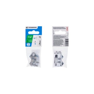 Serre-câble étrier inox a2 pour câble 5mm, STANDERS lot de 2