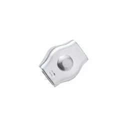 Serre-câble plat 1 boulon acier zingué pour câble diamètre 6mm, STANDERS lot de 2