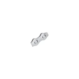 Serre-câble plat 2 Boulons acier zingué pour câble diamètre 2mm, STANDERS lot de 2