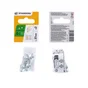 Serre-câble plat 2 Boulons acier zingué pour câble diamètre 2mm, STANDERS lot de 2