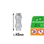 Serre-câble plat 2 Boulons acier zingué pour câble diamètre 4mm, STANDERS lot de 2