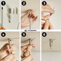 Tendeur pour plafond acier nickele pour câble diamètre 1,5mm, STANDERS