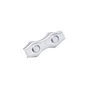 Serre-câble plat 2 Boulons acier zingué pour câble diamètre 3mm, STANDERS lot de 2