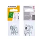 Serre-câble plat 2 Boulons acier zingué pour câble diamètre 3mm, STANDERS lot de 2