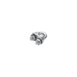 Serre-câble étrier acier zingué pour câble 5mm, STANDERS lot de 2