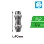Serre-câble plat 2 Boulons inox a2 pour câble diamètre 3mm, STANDERS lot de 2