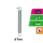 Ressort traction acier galvanisé 4kg 1x75, STANDERS lot de 2