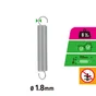 Ressort traction acier galvanisé 8kg 1.8x115, STANDERS