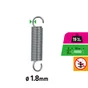 Ressort siege acier galvanisé 19kg 1.8x62, STANDERS