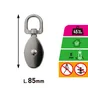 Poulie pivot pour corde 8mm lot de 2