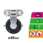 Poulie charnière pour corde diamètre 8mm, STANDERS