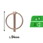 Goupille clip acier zingué diamètre du fil 5.5mm, STANDERS