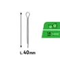 Goupille fendue acier zingué 1.6x40, STANDERS lot de 10