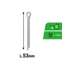 Goupille fendue acier zingué 3.4x53, STANDERS lot de 10
