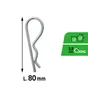 Goupille beta acier zingué 3.8x80mm, STANDERS lot de 2