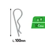 Goupille beta acier zingué 5x100mm, STANDERS lot de 2