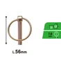Goupille clip acier zingué diamètre du fil 8mm, STANDERS