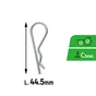 Goupille beta acier zingué 2x44mm, STANDERS lot de 2