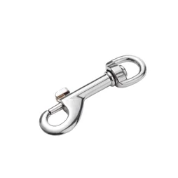 Mousqueton à pompe + touret acier nickelé 11x66 25kg, STANDERS