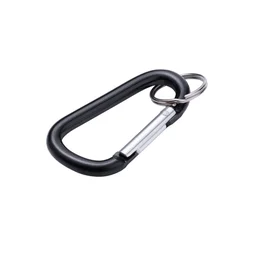 Mousqueton + anneau aluminium noir 7mm 12kg, STANDERS