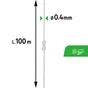 Fil nylon transparent diamètre 0.4mm longueur 100m