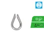 Cosse-coeur inox a2 pour câble de 4mm, STANDERS lot de 2