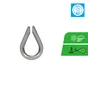 Cosse-coeur inox a2 pour câble de 3mm, STANDERS lot de 2