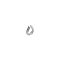 Cosse-coeur acier zingue pour câble de 4mm, STANDERS lot de 2