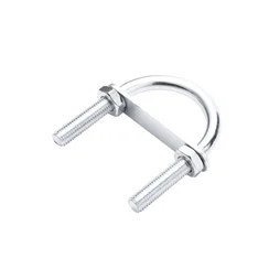 Bride de fixation ronde acier zingué pour tube 50mm, STANDERS