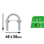 Bride de fixation ronde acier zingué pour tube 30mm, STANDERS