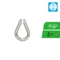 Cosse-coeur inox a2 pour câble de 6mm, STANDERS lot de 2
