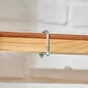 Bride de fixation carrée acier zingué pour tube 30mm, STANDERS
