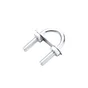 Bride de fixation ronde acier zingué pour tube 25mm, STANDERS