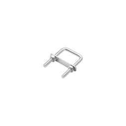 Bride de fixation carrée acier zingué pour tube 40mm, STANDERS