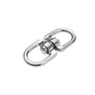Touret double oeil zamak nickelé 60kg 5.5x18.5mm, STANDERS