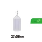 Porte etiquette blanc lot de 6 + anneaux, STANDERS