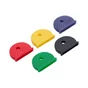 Couverture tête clé multicouleure ronde 22mm, STANDERS lot de 5