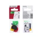 Couverture tête clé multicouleure ronde 22mm, STANDERS lot de 5