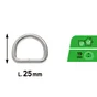 Boucle acier zingué pour Sangle largeur 25mm lot de 4