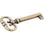 Clé décorative Anglaise laiton laitonné