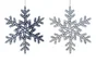 Décoration noël à suspendre flocon transparent d.15cm